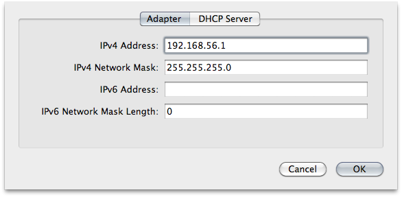 vboxnet0 Adapter